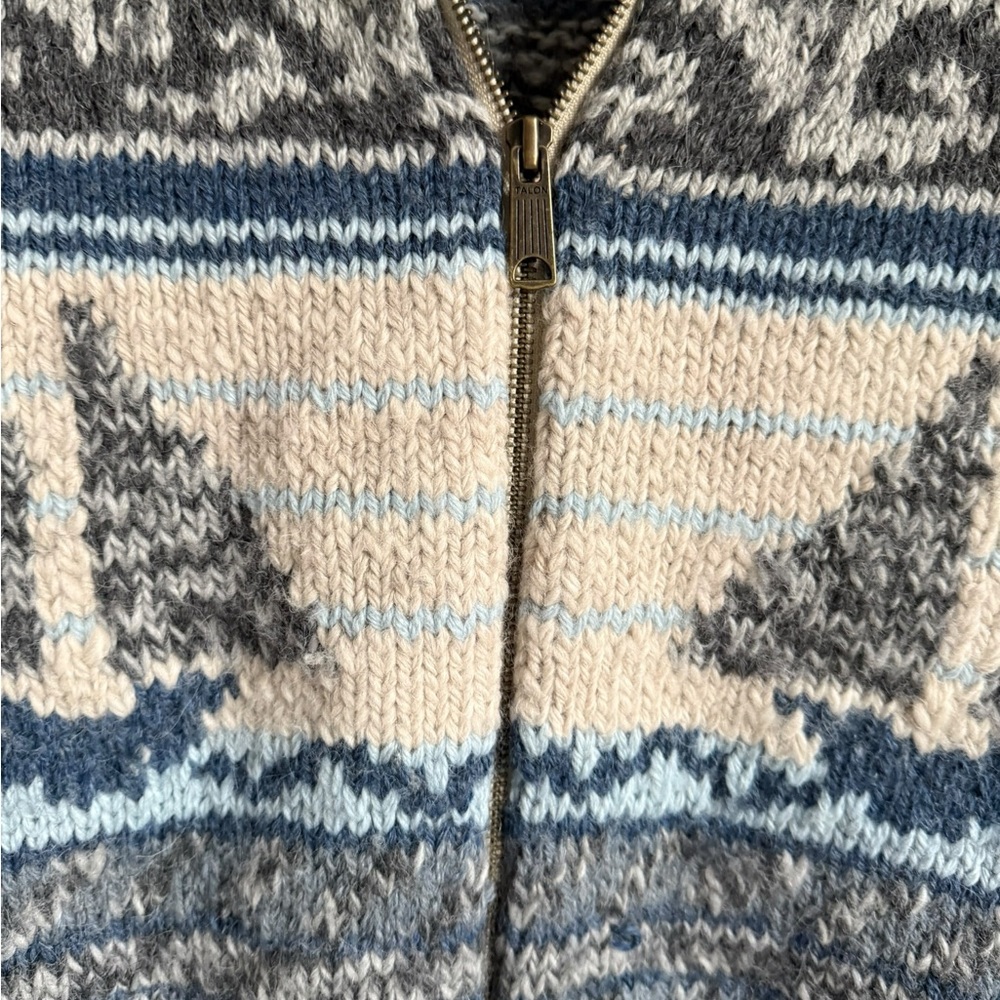Faherty Sailboat Cowichan Alpca Blend Cardigan, Size Small - Picture 6 of 8